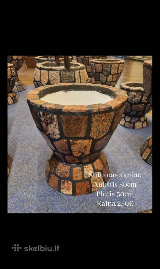 Akmeniniai lauko vazonai - nuotraukos Nr. 9