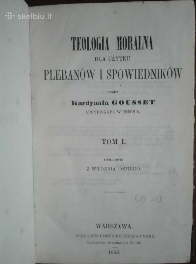 403. Theologia Moralna antikvarinė-kolekcinė