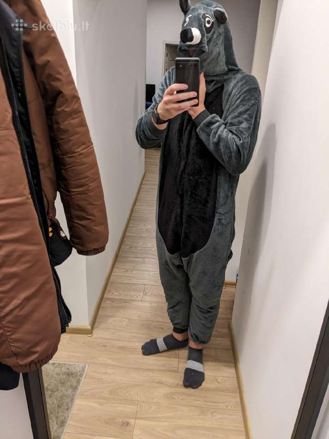 Onesie Kigurumi meškėnas