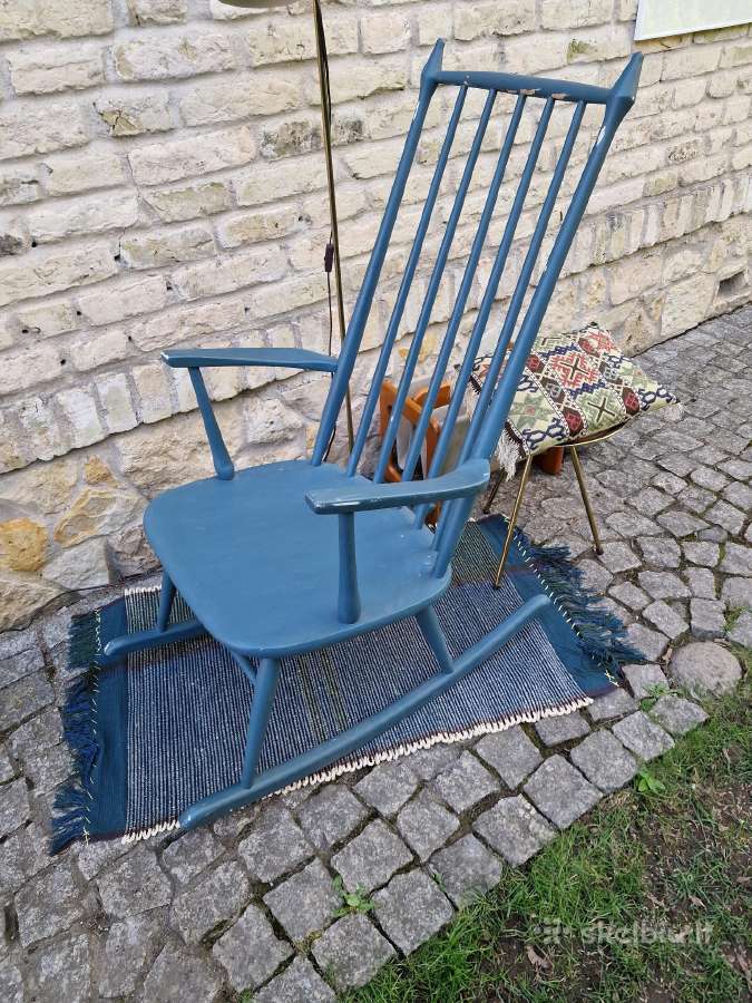 Vintažinis mid century autorinis supamas krėslas - nuotraukos Nr. 4