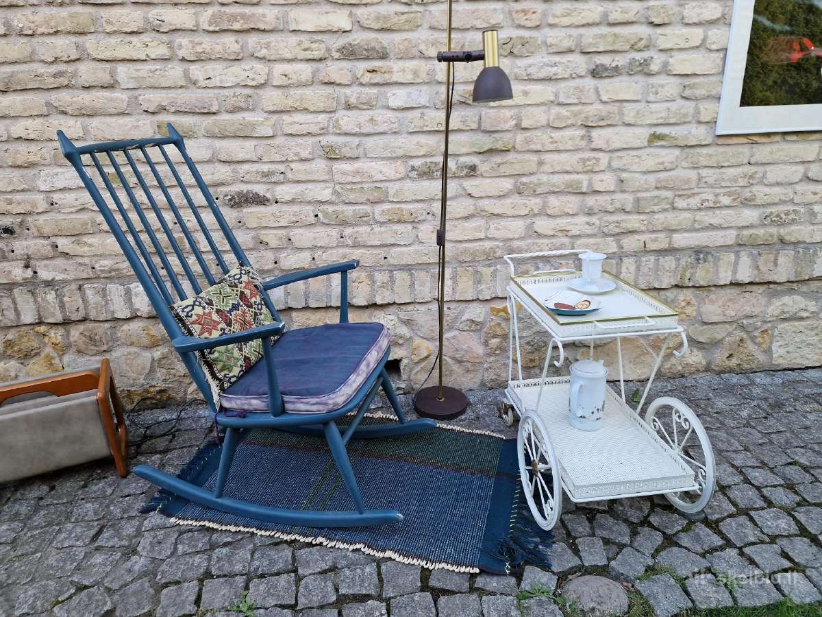 Vintažinis mid century autorinis supamas krėslas - nuotraukos Nr. 2