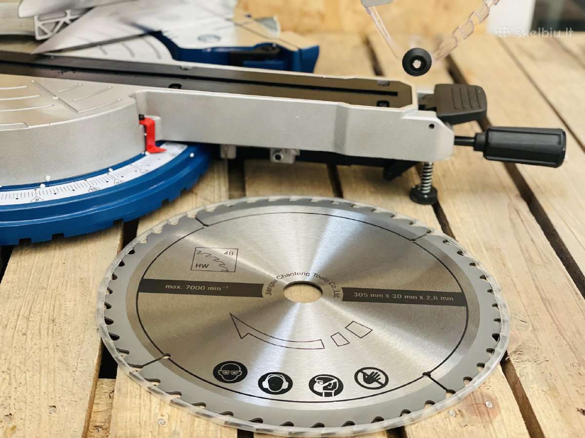 Skersinio pjovimo staklės Hm305sl scheppach, 305mm - nuotraukos Nr. 3