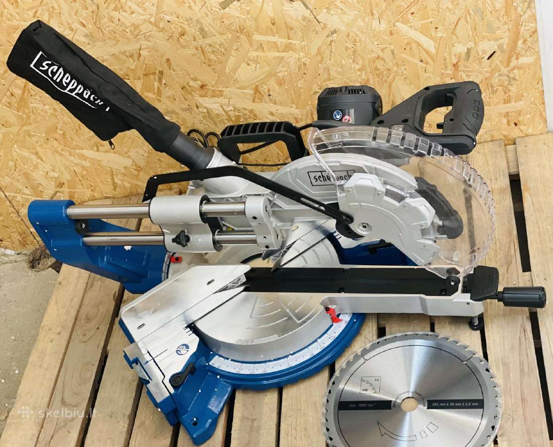 Skersinio pjovimo staklės Hm305sl scheppach, 305mm - nuotraukos Nr. 4