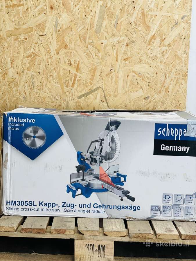 Skersinio pjovimo staklės Hm305sl scheppach, 305mm - nuotraukos Nr. 6
