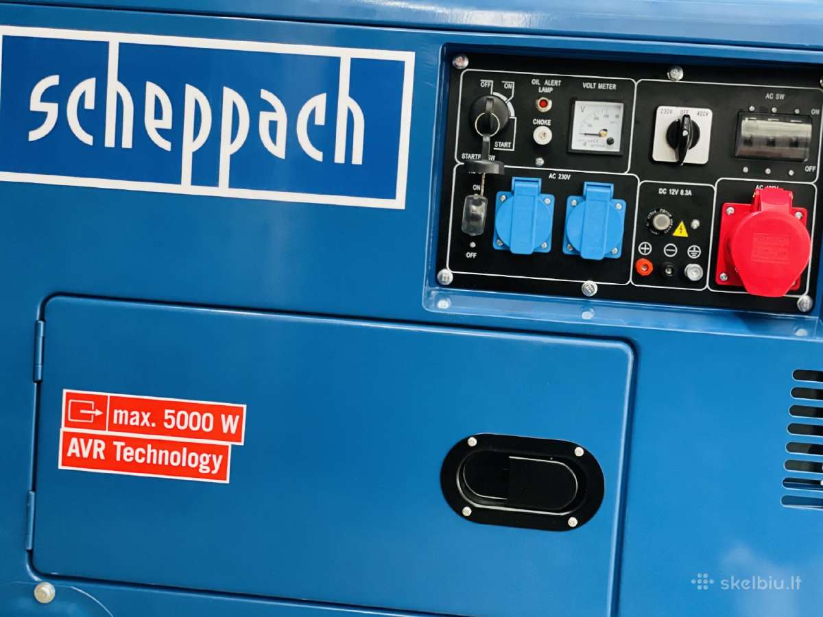 Dyzelinis generatorius, Sg5200d Scheppach - nuotraukos Nr. 3