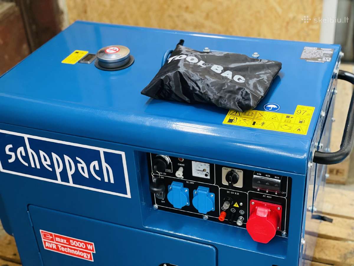 Dyzelinis generatorius, Sg5200d Scheppach - nuotraukos Nr. 4