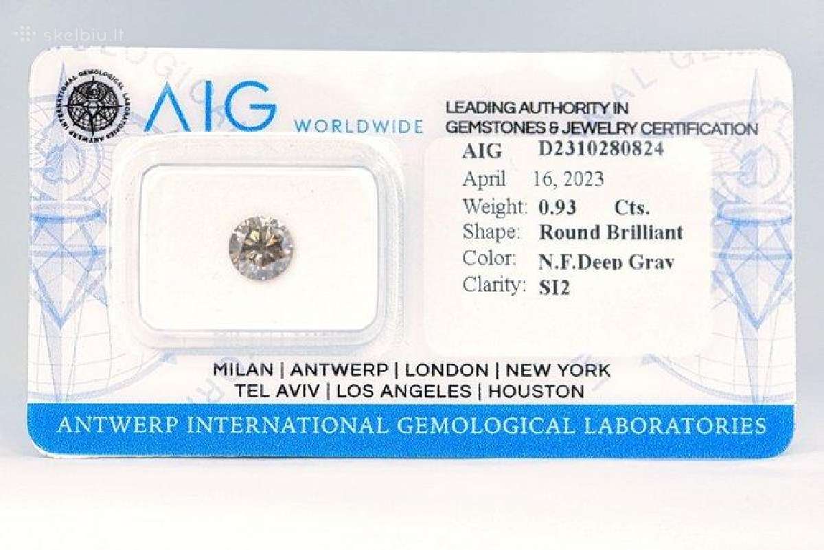 Natūralus deimantas 0,93 ct.