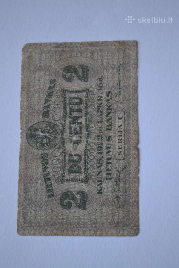 2 centai 1922 m.