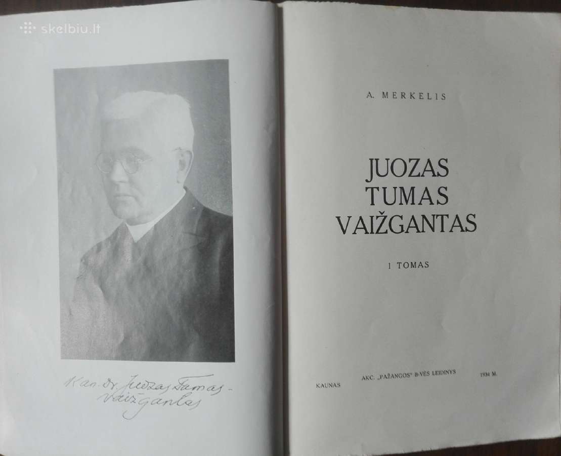 423. Juozas Tumas Vaižgantas antikvarinė-kolekcinė - nuotraukos Nr. 2