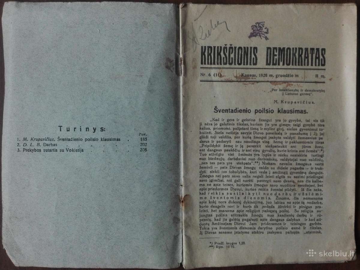 425. Krikščionis Demokratas antikvarinis-kolekcini - nuotraukos Nr. 2