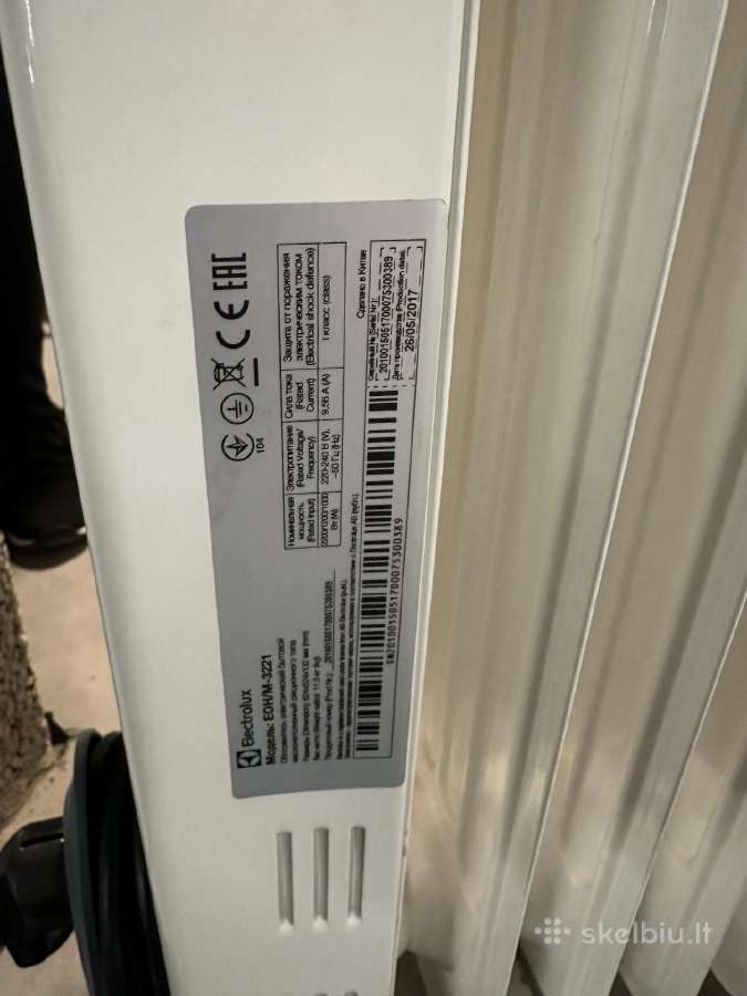 Tepalinis šildytuvas Electrolux Eoh/m-3221 - nuotraukos Nr. 3