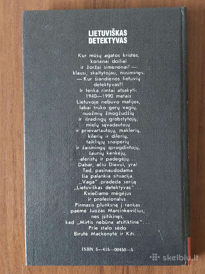 Marcinkevičius 1995 m - Mirtis nebūna atsitiktinė - nuotraukos Nr. 3