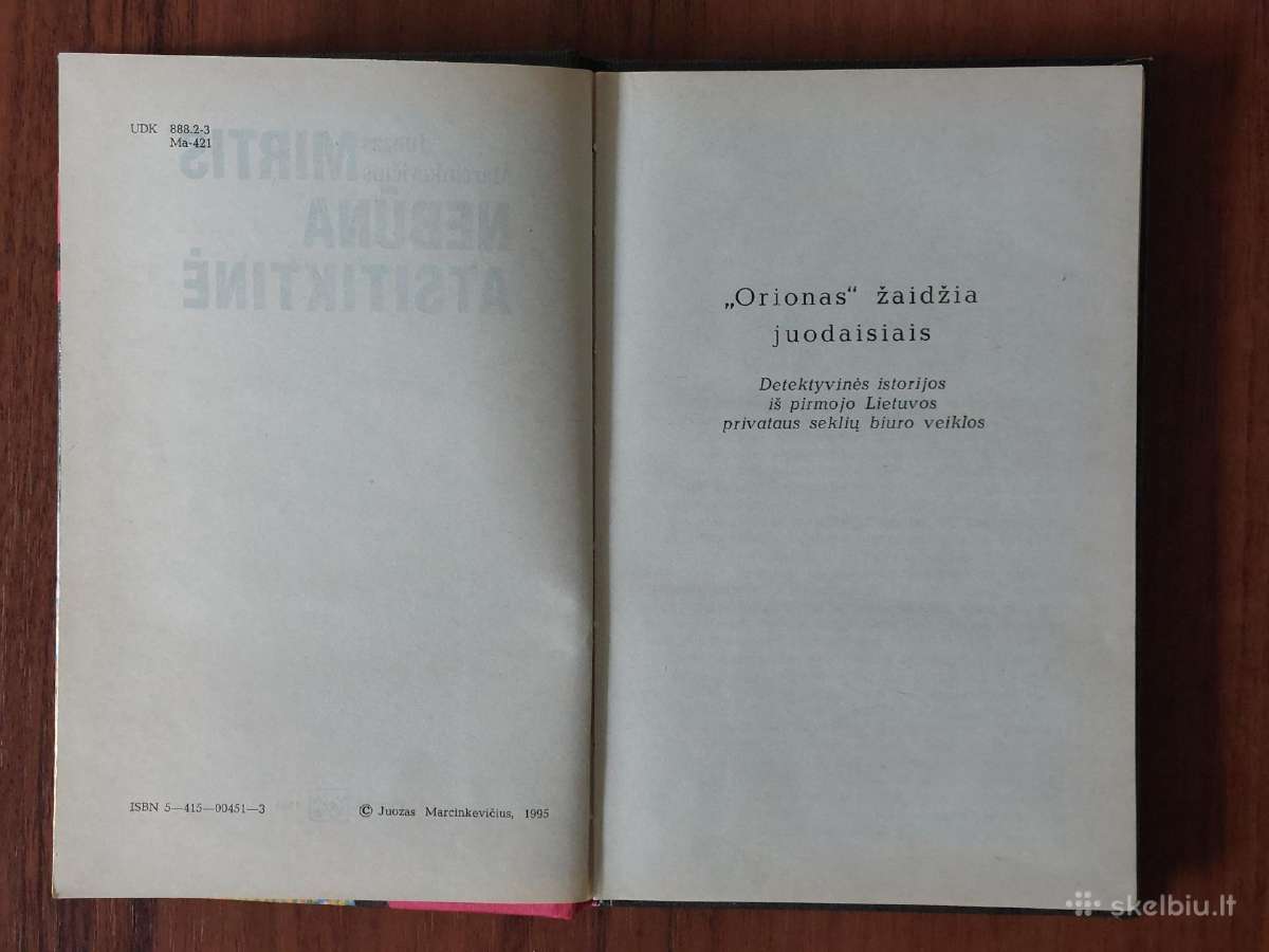 Marcinkevičius 1995 m - Mirtis nebūna atsitiktinė - nuotraukos Nr. 6