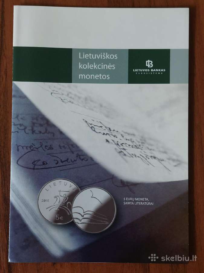 Lankstinukas - 5 Euro 2015 m. ,skirta Literatūrai