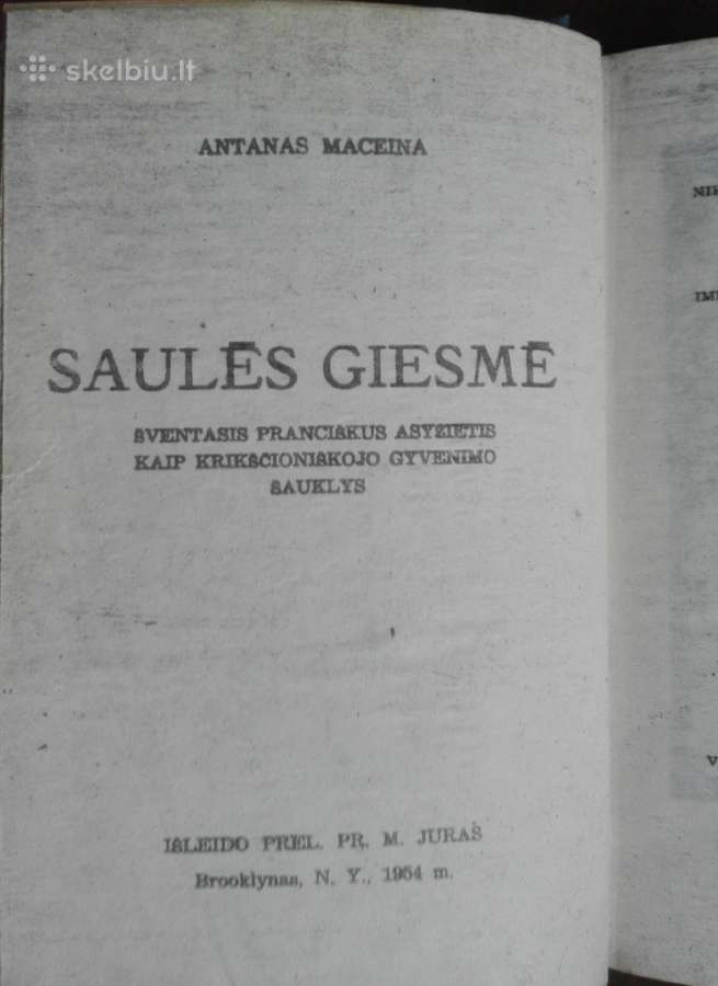 476. Saulės Giesmė Maceina A.