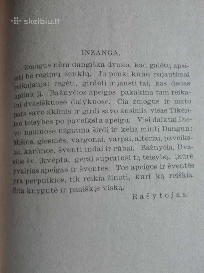 477. Apeigos Rymo Katalikų Bažnyčios antikvarinė-k - nuotraukos Nr. 4