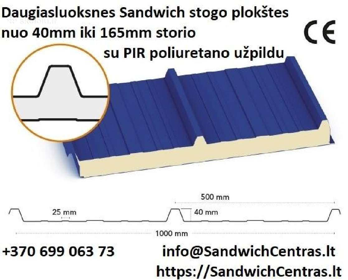 Sandwich plokštė nuo 25,00 eur/m2 - nuotraukos Nr. 4