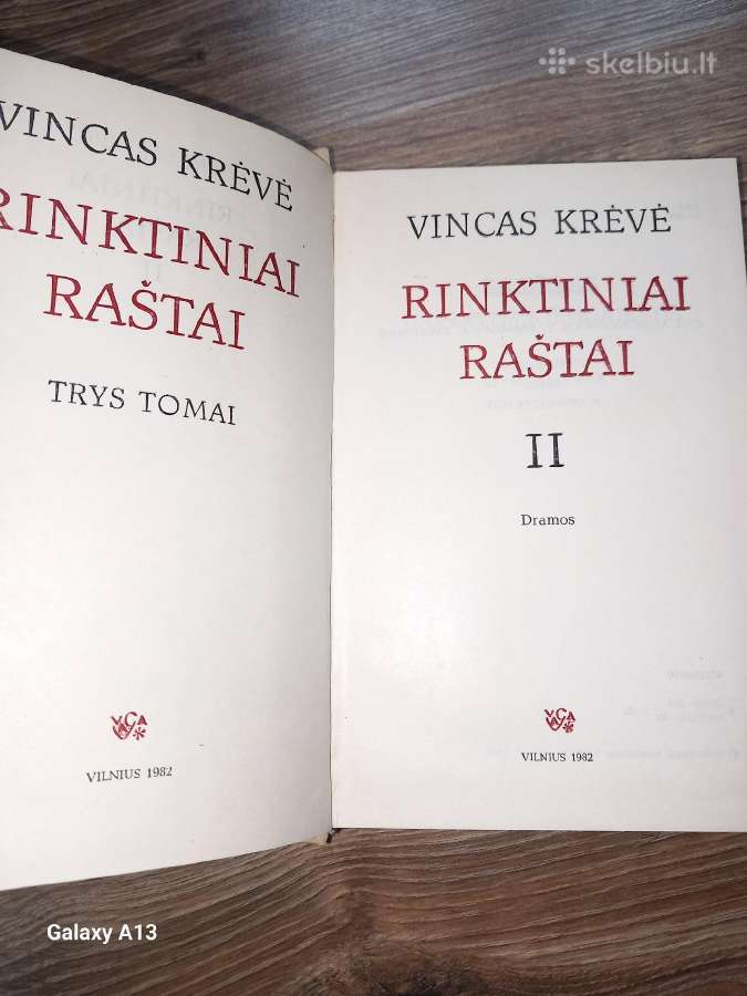 Vinco Krėvės raštai, trys tomai, ir dar dvi knygos - nuotraukos Nr. 4