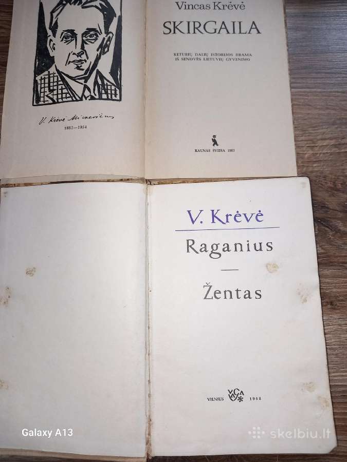 Vinco Krėvės raštai, trys tomai, ir dar dvi knygos - nuotraukos Nr. 7
