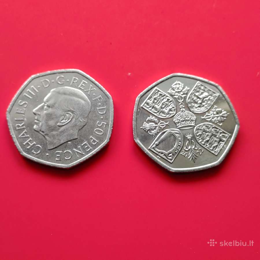 Naujos 2023m. 50 pense (Charles III)