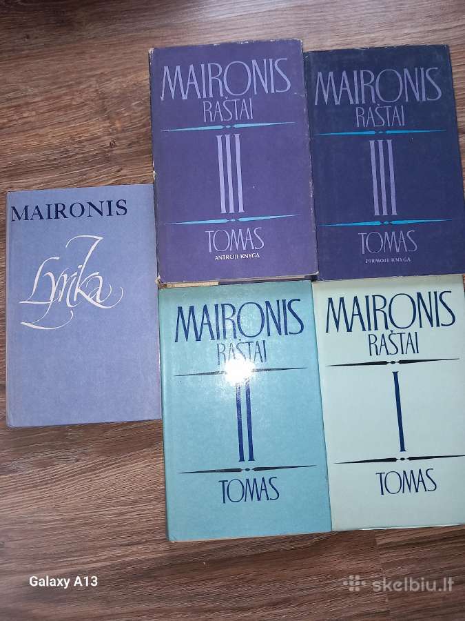 Maironio raštai, trys tomai.