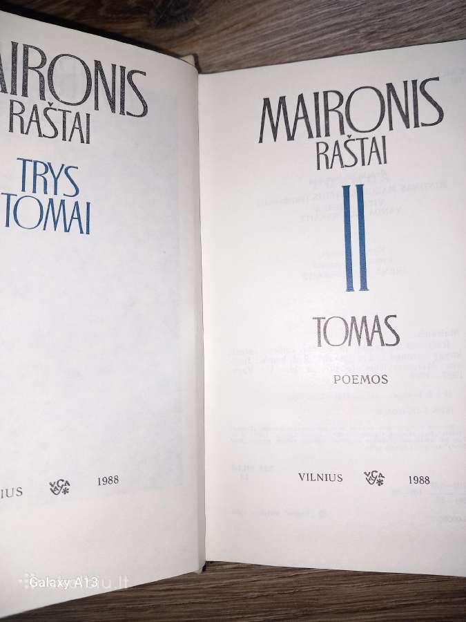 Maironio raštai, trys tomai. - nuotraukos Nr. 4