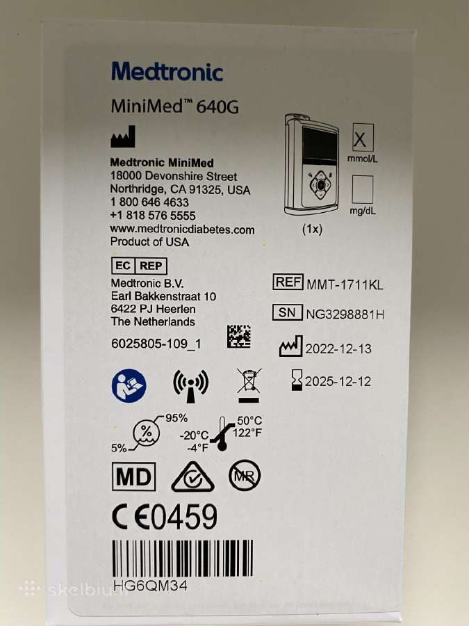 Insulino pompa Minimed 640g - nuotraukos Nr. 2