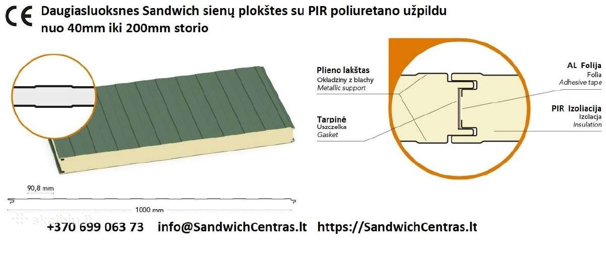 Sandwich plokštės, dirbame - nuotraukos Nr. 4
