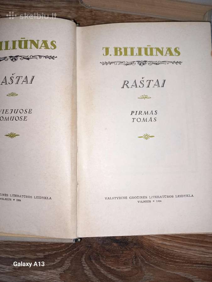 Jono Biliūno raštai, du tomai. - nuotraukos Nr. 3