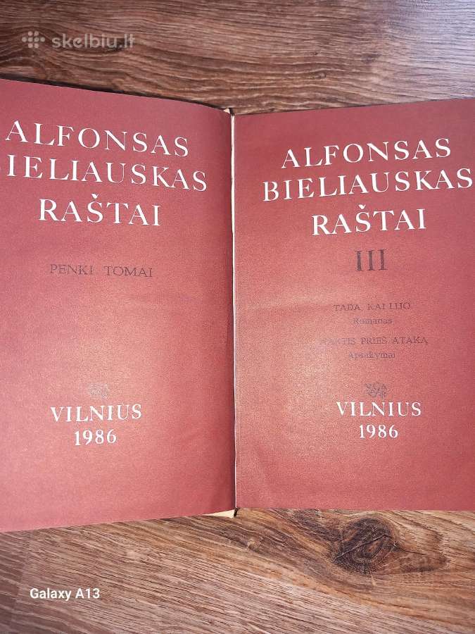 Alfonso Bieliausko raštai,visi penki tomai. - nuotraukos Nr. 5
