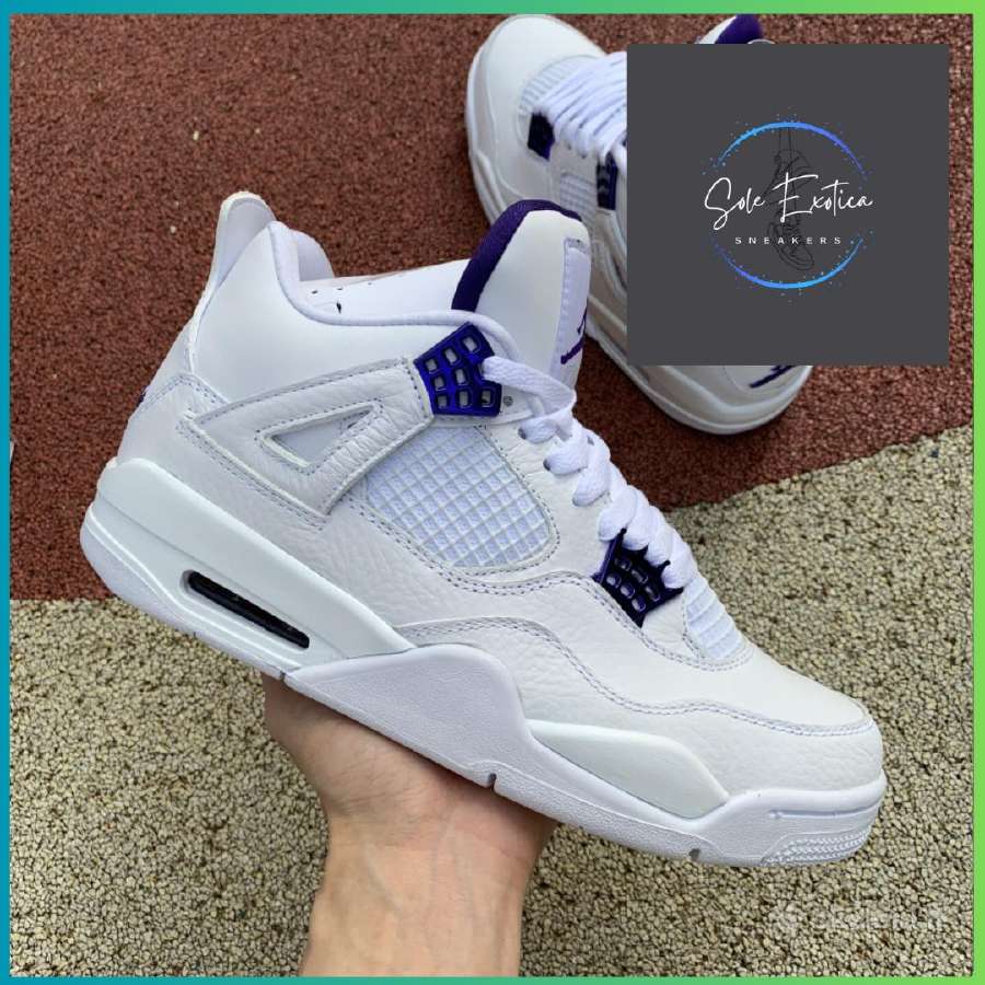 nike air jordan 4 purple metallic