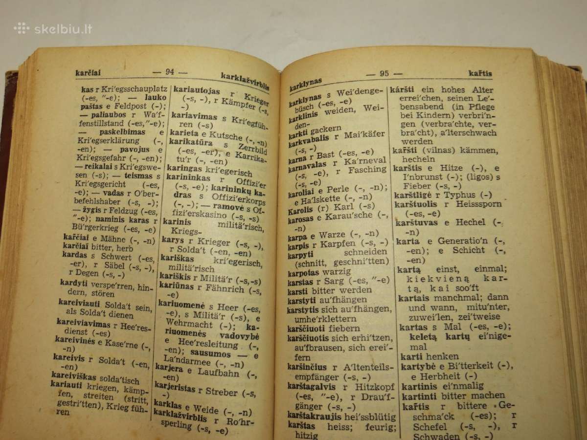 Knyga Lietuviškai vokiškas žodynėlis, 1943 m. - nuotraukos Nr. 14