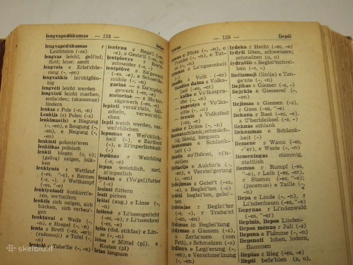 Knyga Lietuviškai vokiškas žodynėlis, 1943 m. - nuotraukos Nr. 15