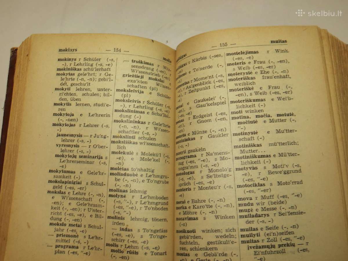 Knyga Lietuviškai vokiškas žodynėlis, 1943 m. - nuotraukos Nr. 16