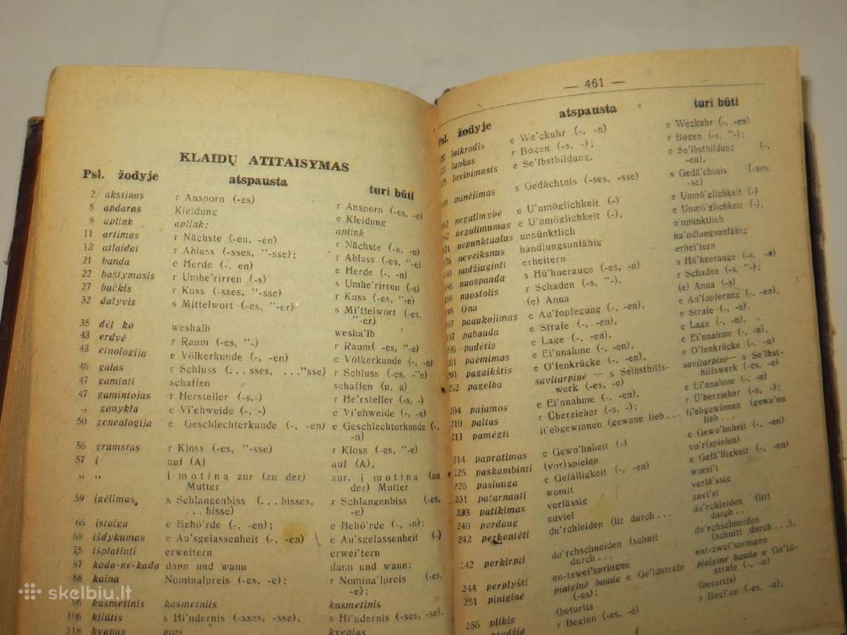Knyga Lietuviškai vokiškas žodynėlis, 1943 m. - nuotraukos Nr. 23