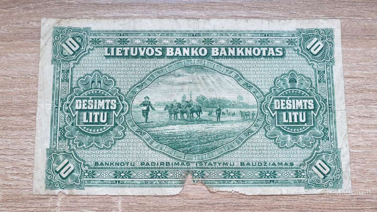 1927 metų 10 litų - nuotraukos Nr. 2