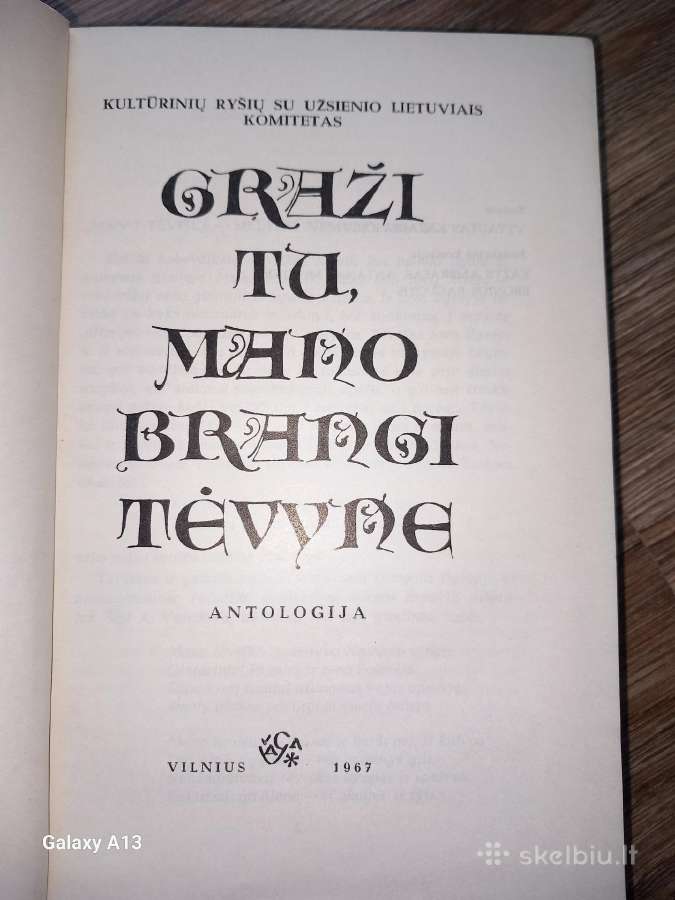 Poezijos rinkinys Graži tu mano brangi Tėvyne. - nuotraukos Nr. 3