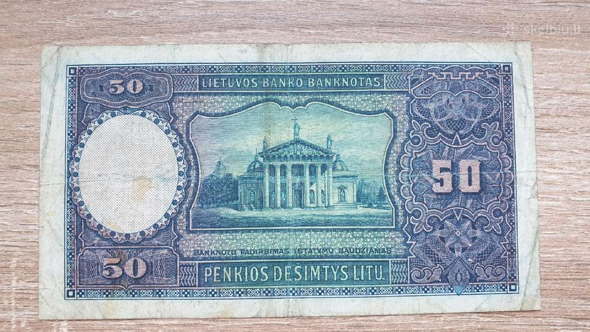 1928 metų 50 litų smetoniškas - nuotraukos Nr. 2