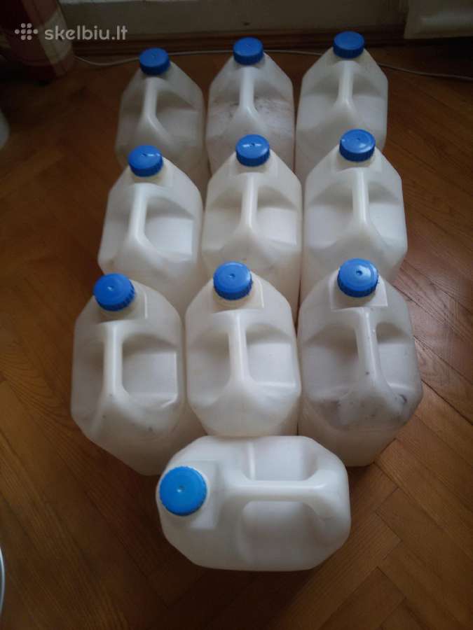 Plastiko talpos-bakeliai-kanistrai 5l.