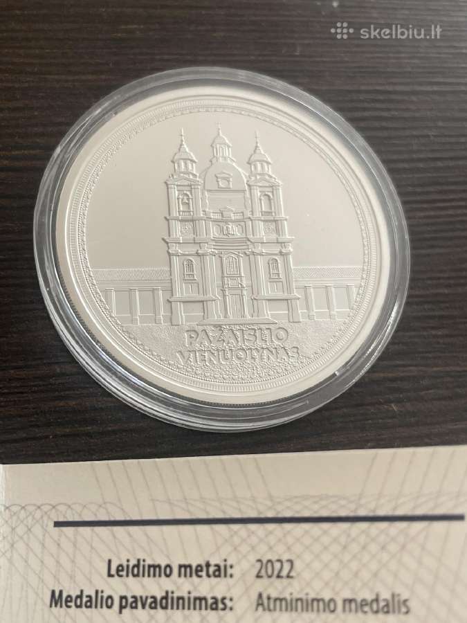 Sidabrinis medalis skirta Pazaislino vienuolynui