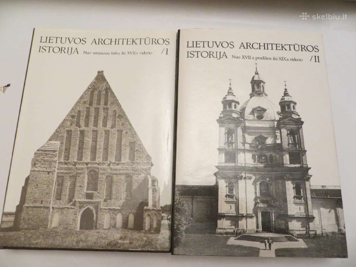Knyga Lietuvos architektūros istorija 1-2 tomai