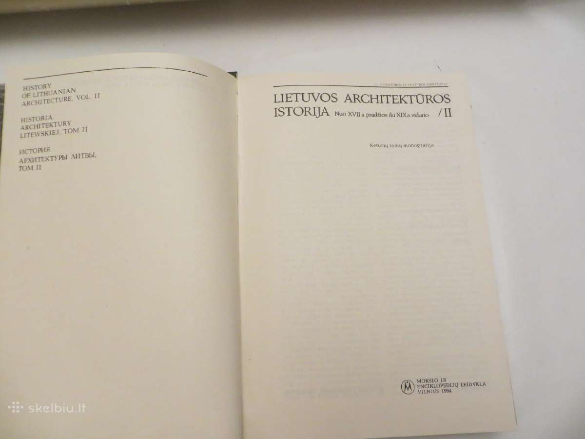 Knyga Lietuvos architektūros istorija 1-2 tomai - nuotraukos Nr. 21