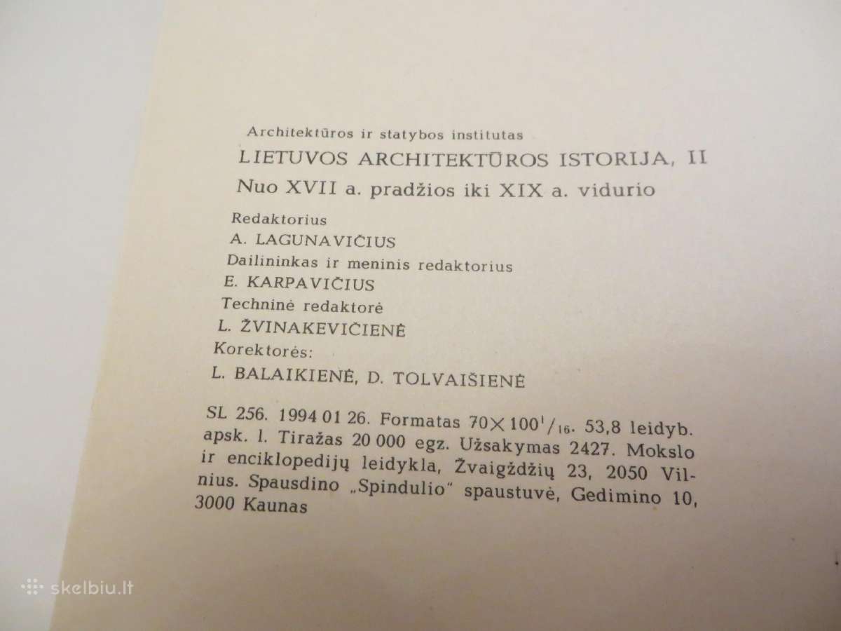 Knyga Lietuvos architektūros istorija 1-2 tomai - nuotraukos Nr. 33