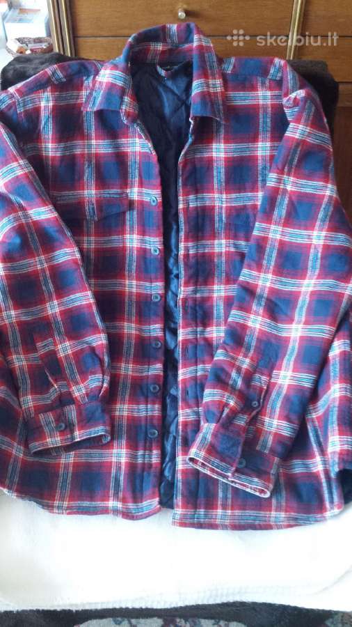 Vyriski flanel. pasiltinti marskiniai, baltiniai - nuotraukos Nr. 8