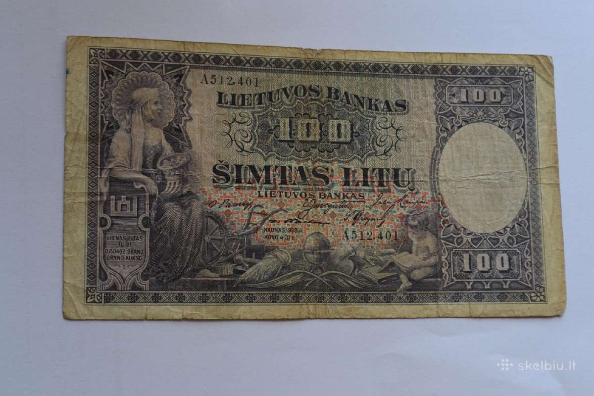 100 litu 1928 m.