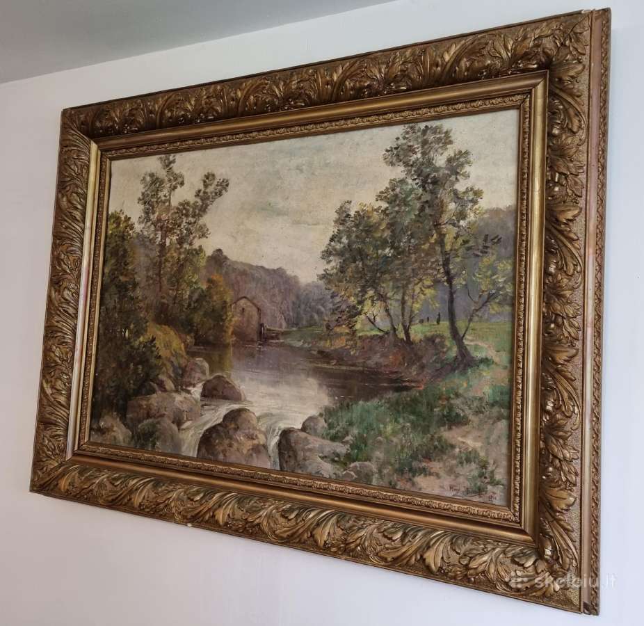 Paveikslas Marcel Boubinet 1910 metai 125 x 93 cm - nuotraukos Nr. 2