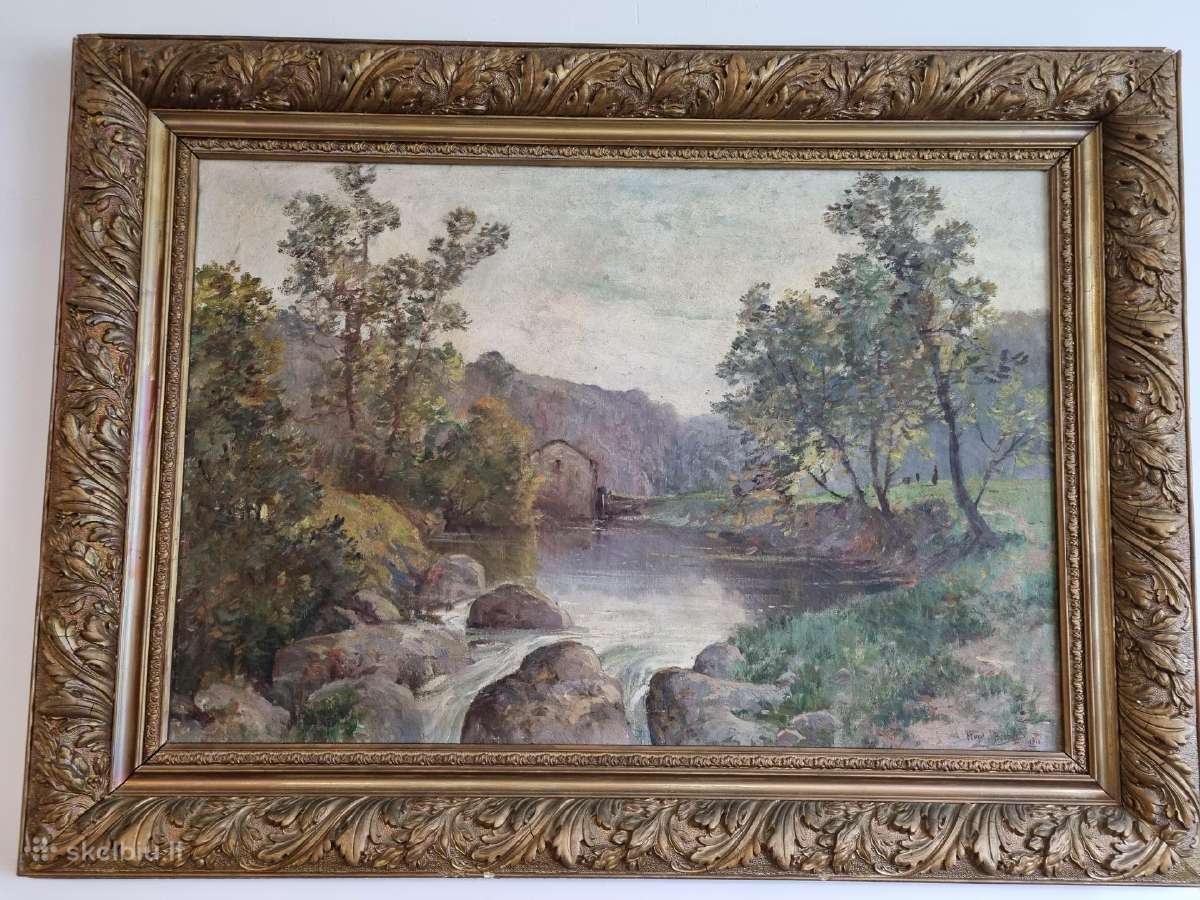 Paveikslas Marcel Boubinet 1910 metai 125 x 93 cm - nuotraukos Nr. 3