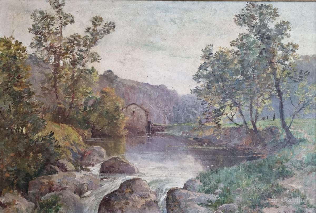 Paveikslas Marcel Boubinet 1910 metai 125 x 93 cm - nuotraukos Nr. 4