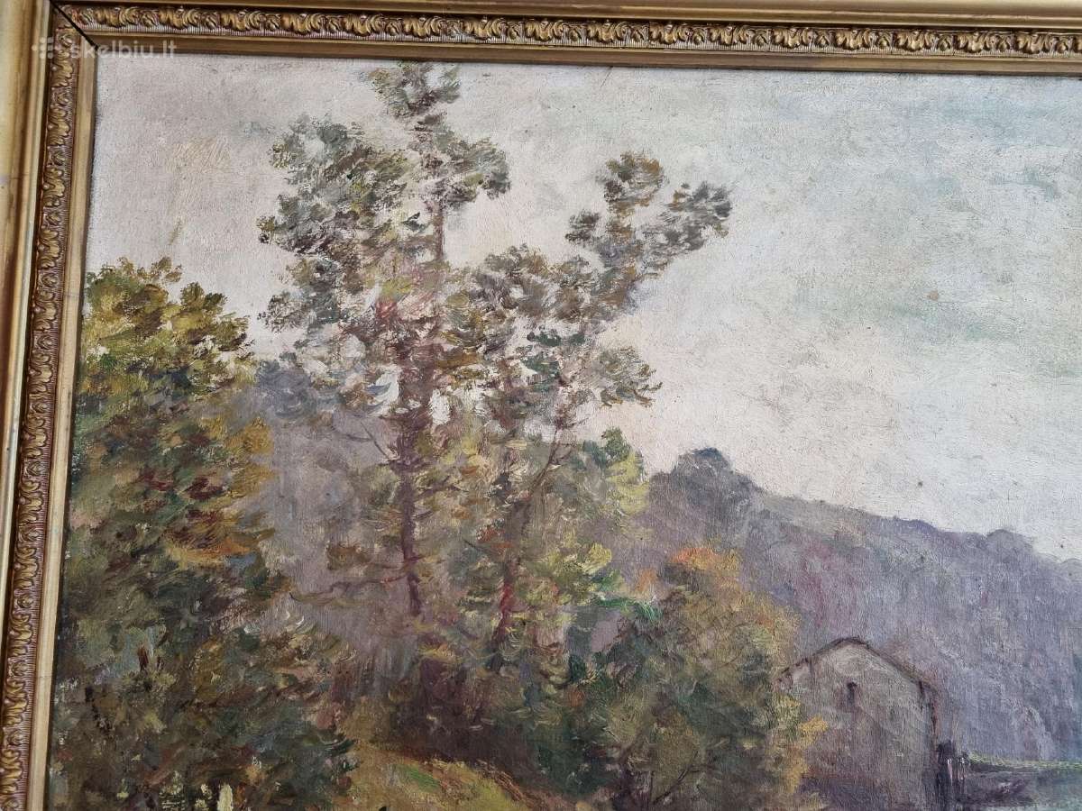 Paveikslas Marcel Boubinet 1910 metai 125 x 93 cm - nuotraukos Nr. 6