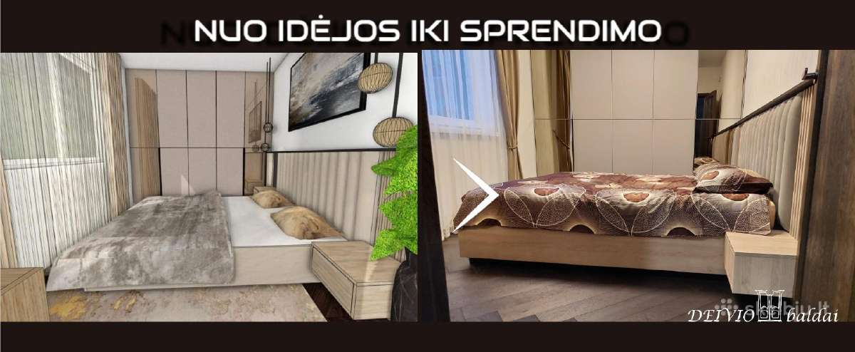 Miegamojo baldų komplektas